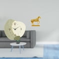 thumbnail image 2 of Reloj De Pared Silencioso De Dibujos Animados Con Escultura De Figura De Caballo Para Cocina, Oficina, Casa De Campo, Decoración De Resina Con Animales Grabados Para Colgar En La Pared., 2 of 8