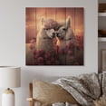 thumbnail image 2 of Designart "Alcapas curious Wanderers" Animals Print on Natural Pine Wood, 2 of 5