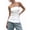 White, variant on Strapless Tube Tops for Women Going Out Bandeau Top Off Shoulder Side Split Summer Bustier Tops