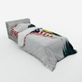 thumbnail image 2 of Ambesonne Animal Bedding Set 3 Pcs, 4th of July Country, Twin, Multicolor, 2 of 2