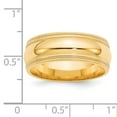 thumbnail image 3 of 14K Yellow Gold 8mm Double Milgrain Comfort Fit Band.5 Ring Size 4.5, 3 of 7