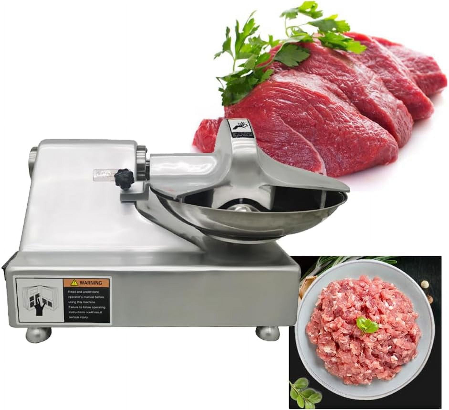 PreAsion 5.5L Meat Vegetable Prep Food Processor Commercial Food Processor Electric Food Chopper 110V