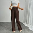 thumbnail image 5 of High Waisted Work Pants for Women Business Casual Outfits Office Dressy Pants Trousers with Pockets Wide-Leg Pants, 5 of 5
