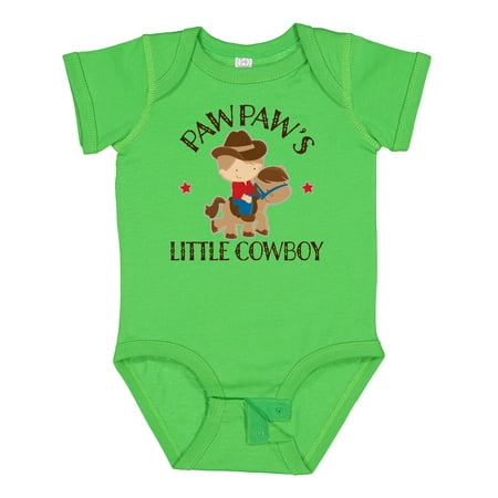 

Inktastic PawPaw Grandpa s Little Cowboy Gift Baby Boy Bodysuit