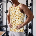 thumbnail image 5 of KLL Shiba Inu Sunflower Print Men's Muscle Gym Workout Stringer Tank Tops Bodybuilding Fitness T-Shirts Tank Tops Men-X-Large, 5 of 7