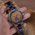 thumbnail image 2 of [Unique Walnut Quartz Watch] Gift for Men, Sons, and Friends: All-wood Quartz Watch Birthday, Festival, and Christmas Gift, Unique Personalized Gift, Natural Walnut Watch,Walnut,Walnut, 2 of 6