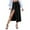 Black, variant on Floral Maxi Skirts For Women Button Irregular Slit Denim High Waist Long Casual Showing Figure Black Maxi Skirt With Pockets