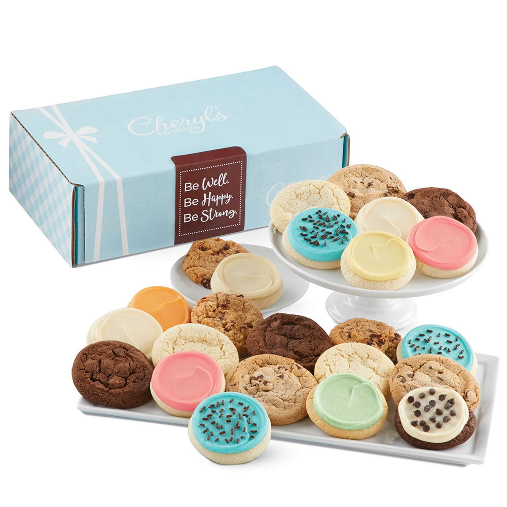 Cheryl's Cookies Be Well, Happy and Strong Gift Box Classic Cookie Gift