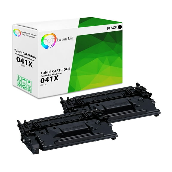 TCT 041X Toner Cartridge 2 Pack - Premium Compatible Replacement for 041H Black High Yield