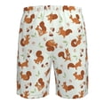 thumbnail image 6 of Kdxio Squirrel Playing Pattern Mens Casual Shorts - Drawstring Summer Beach Sports Shorts for Men, 6 of 9