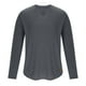 thumbnail image 3 of pstuiky manga larga para hombre, Camisetas de manga larga para hombre, estilo casual, con cuello en V y canalé. salir tops xxxl, 3 of 8