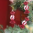 thumbnail image 6 of LanSuare 6Pcs Christmas Irregular Ball Hanging Ornaments, Red White Shatterproof Abnormal Pendant, Suitable for Porch, Wall, Indoor Home Decor, Front Entry, Christmas Tree Decor, 6 of 6