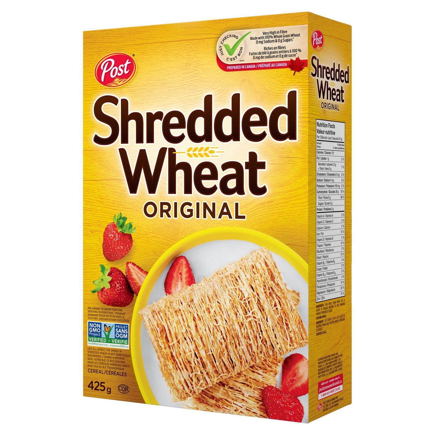 Post Shredded Wheat Big Biscuit Cereal, 425 g
