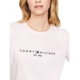 thumbnail image 3 of Camiseta Tommy Hilfiger para mujer, corte regular, logotipo bordado, 3 of 5