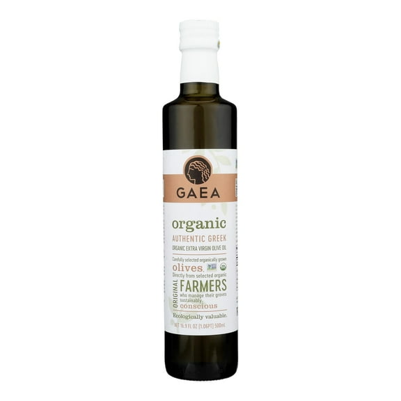 Gaea Organic Extra Virgin Olive Oil, 16.9 fl oz (500 ml)