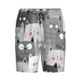 thumbnail image 4 of Easygdp Cats Group Men's Short Pajama Pants, Sleep Shorts, Household Pants, Casual Pants with Pockets - 3X-Large, 4 of 9