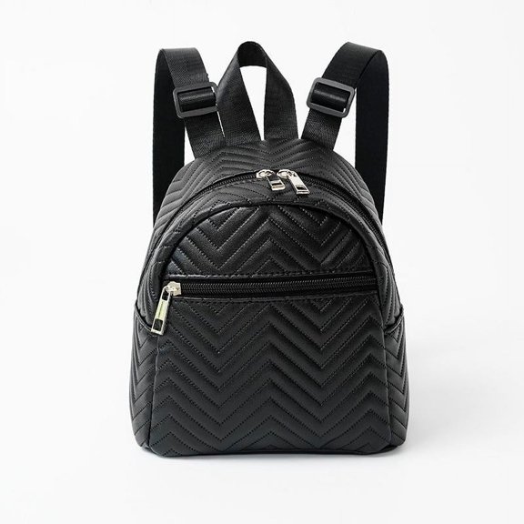 IELGY stylish women's backpack, mini minimalist black backpack