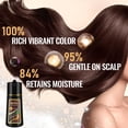 thumbnail image 6 of Cherry Brown Hair Dye Shampoo, 3 in 1 Natural Color Shampoo for Men & Women, Long-Lasting for 100% Gray Hair Coverage, 500ml, 6 of 6