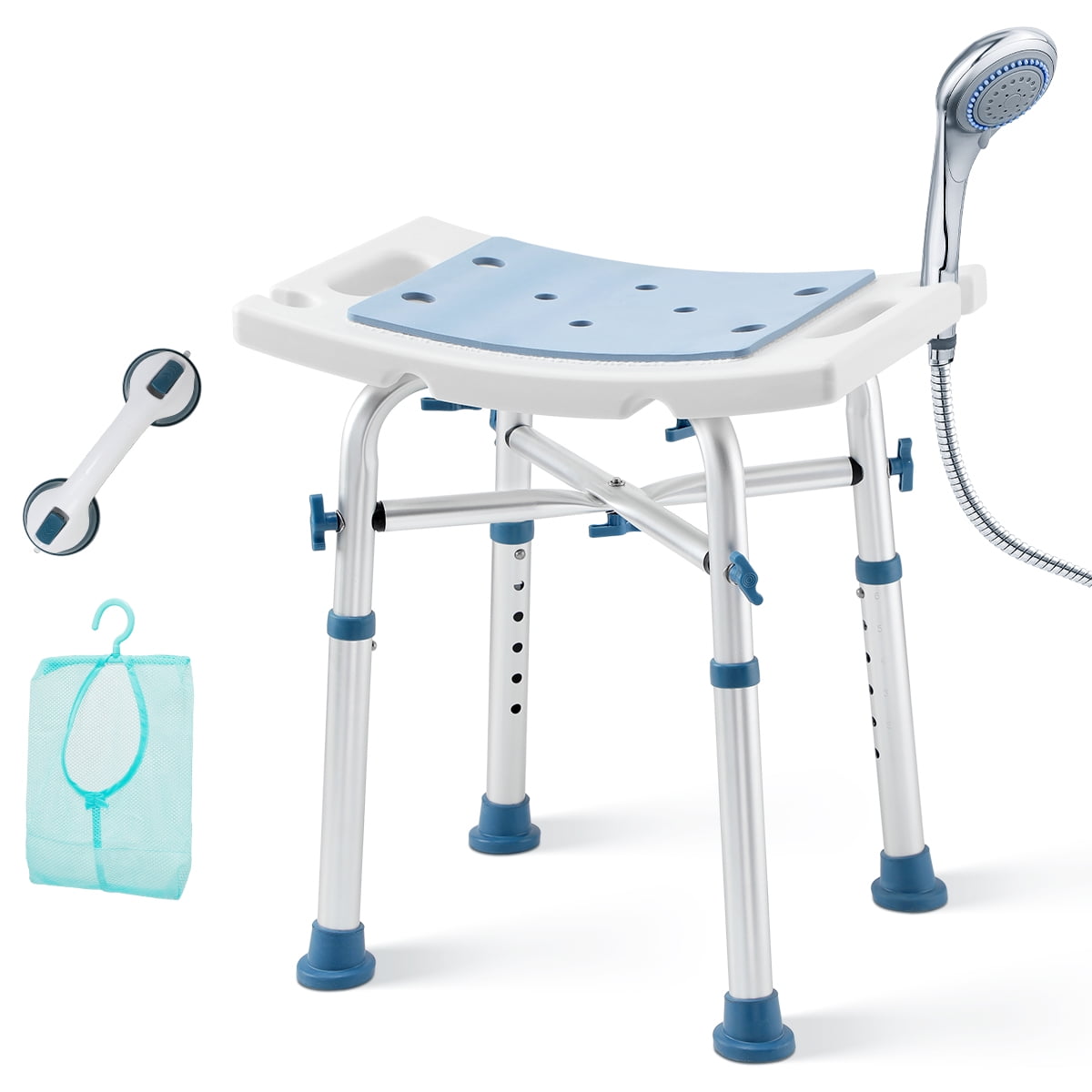 Auitoa 500lb Heavy Duty Shower Stool, Bariatric Shower Chair for Inside