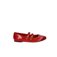 thumbnail image 2 of No Boundaries Faux Leather Mary Jane Flats with Double Straps, Women's, 2 of 5