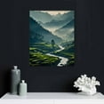 thumbnail image 4 of ONETECH Rice Terraces Wall Art, Tropical Panorama Canvas Print, Paddy Rice Field Terrace Large Wall Art Canvas Print, Stunning Landscape Art 12\x16\, 4 of 4
