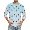 thumbnail image 1 of Tops para hombre, blusas y camisas de cuello redondo y manga corta para hombre, blusas casuales de moda con cuello redondo y manga corta, blusas para hombre, blusas de poliéster para hombre, 1 of 4