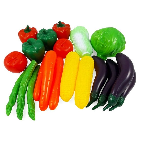 GIFT DEPOT® 20 Pieces Bag of Vegetables Pretend Life Sized Play Food Playset Toy