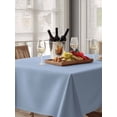 thumbnail image 6 of Light Blue Table Cloth 52x70 Inch Rectangle, Solid Color Waterproof Tablecloth Washable Table Cover for Party Picnic Dinner Decor, 6 of 9