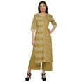 thumbnail image 1 of Moomaya Ensembles Palazzo Décontractés Deux Pièces Imprimés Tenue Ethnique Indienne pour Femmes, 1 of 5