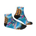 thumbnail image 3 of Bingfone Little Sea Turtles Design Patterned Men'S Women'S Casual Cotton Socks, 3 of 9