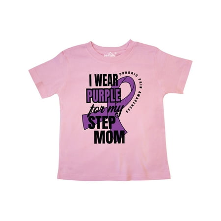 

Inktastic Chronic Pain I Wear Purple For My Step Mom Gift Toddler Boy or Toddler Girl T-Shirt