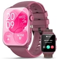thumbnail image 2 of LUOMATE Smart Watch for Women Men, 1.91" Touchscreen Fitness Tracker, Bluetooth Calling, 100+ Sport Modes, IP68 Waterproof, Pedometer, Message Notifications, Compatible with Android iPhone (Purple), 2 of 2
