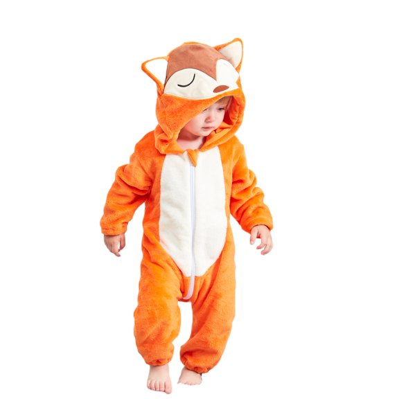 Sunisery Newborn Infant Baby Bodysuit Snowsuit Warm Coats Animal Hooded Jumpsuit Romper Fall Winter Outfits