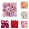 thumbnail image 4 of Premium Silk Roses and Hydrangeas Elegant Artificial Flower Wall Panels, 4 of 11