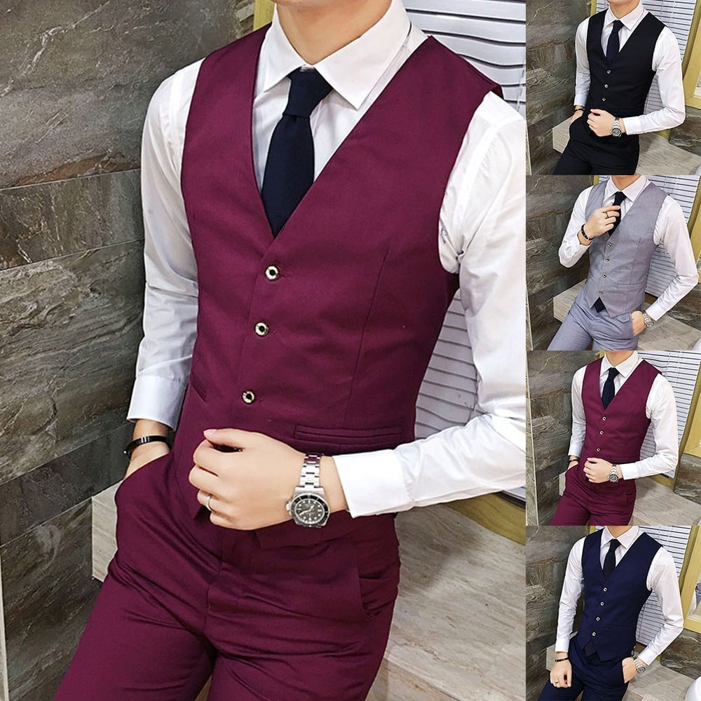 Wine clearance color waistcoat