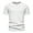 White, variant on Men's Notch Neck Muscle Shirts Slim Solid Color Fashion Pullover Short Sleeve Blue