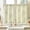 Butterfly Green on Beige, variant on Farmhouse Rustic Linen Kitchen Curtains 45 Inch Rod Pocket 2 Panels Taupe on Beige Small Window