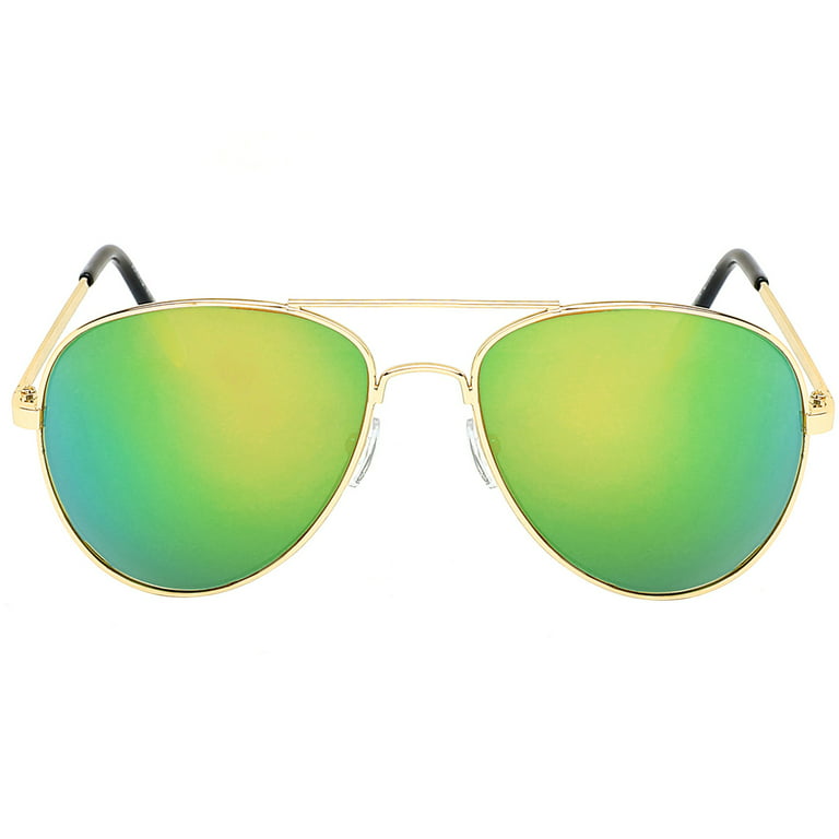 Aviator Sunglasses for Men Women Vintage Sports Driving Mirrored