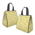 thumbnail image 2 of Daisy Pioneer Flower Yellow Pattern Insulated Lunch Bag for Women Men, Large Portable Soft Cooler Tote, Thermal Food Storage Bag with Pearl Cotton, 8.66L, 8.75"x5.75"x9.5", 2 of 6