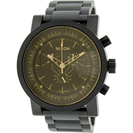Nixon Men's Magnacon A4571354 Black Stainless-Steel Swiss Quartz Watch
