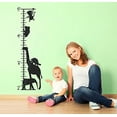 thumbnail image 4 of Zoo Animals Growth Chart Vinyl Decals Children Room Wall Sticker Art, 11x37-Inch Black, 4 of 6