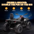 thumbnail image 7 of KerryYoo SAT5 24V Kids ATV, Licensed Can-am 4 Wheeler for Kids, Kerry Yoo Children Electric Car, 2 Seats, Parental Handle, Suspension, Safety Belt, Music-Black, 7 of 7