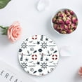 thumbnail image 4 of FMSHPON Nautical Sailor Sea Lighthouse Cartoon Steering Wheel Set of 4 Round Coaster for Drinks, Absorbent Ceramic Stone Coasters Cup Mat with Cork Base for Home Kitchen Room Coffee Table Bar Decor, 4 of 6