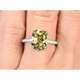 thumbnail image 3 of 1.75 Carat 8x6mm Oval Cut Champagne Diamond Moissanite Engagement Ring on 10k White Gold, 3 of 5