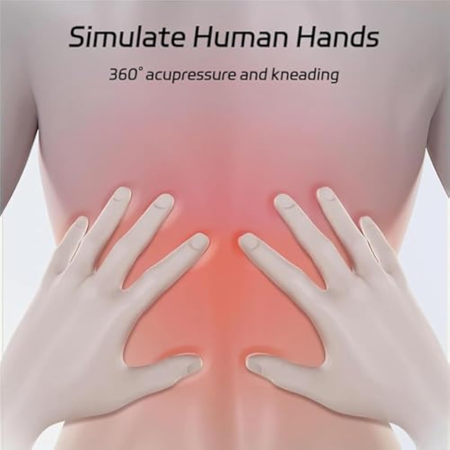 Pillow Neck & Shoulder Massager, Neck Massager, 4d Rolling Nodes Mimic Professional Massage Therapy, 42°c Heat (Grey)