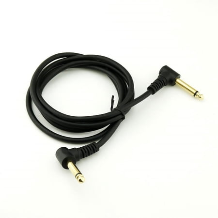 FOR 1pcs 6.35mm 1/4 Male Mono Right Angle to TS Male Right Angle Audio Adapter Cable 5FT