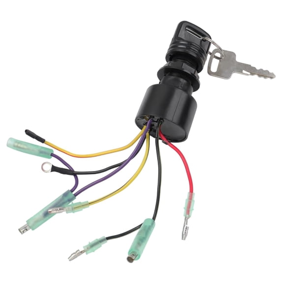 87-17009A5 Marine Ignition Switch with Keys for Mercury Outboard Motors 6 Wire 3 Position