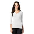 thumbnail image 1 of PA Ladies Concept Stretch 3/4-Sleeve Scoop Henley 3XL Blanco Autoridad Portuaria LM1007, 1 of 1