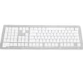 thumbnail image 1 of 108 Key German Keyboard Keycaps, Translucent Design Minimalist Keycaps for Backlit Keyboards, Replacement German Keycaps for 61 64 68 84 87 96 98 100 104 108 Keyboards, 1 of 7