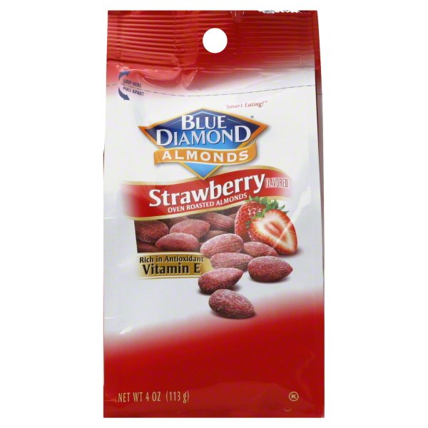 Blue Diamond Growers Blue Diamond Almonds 4 Oz Walmart Com Walmart Com